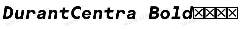 DurantCentra Bold字体转换